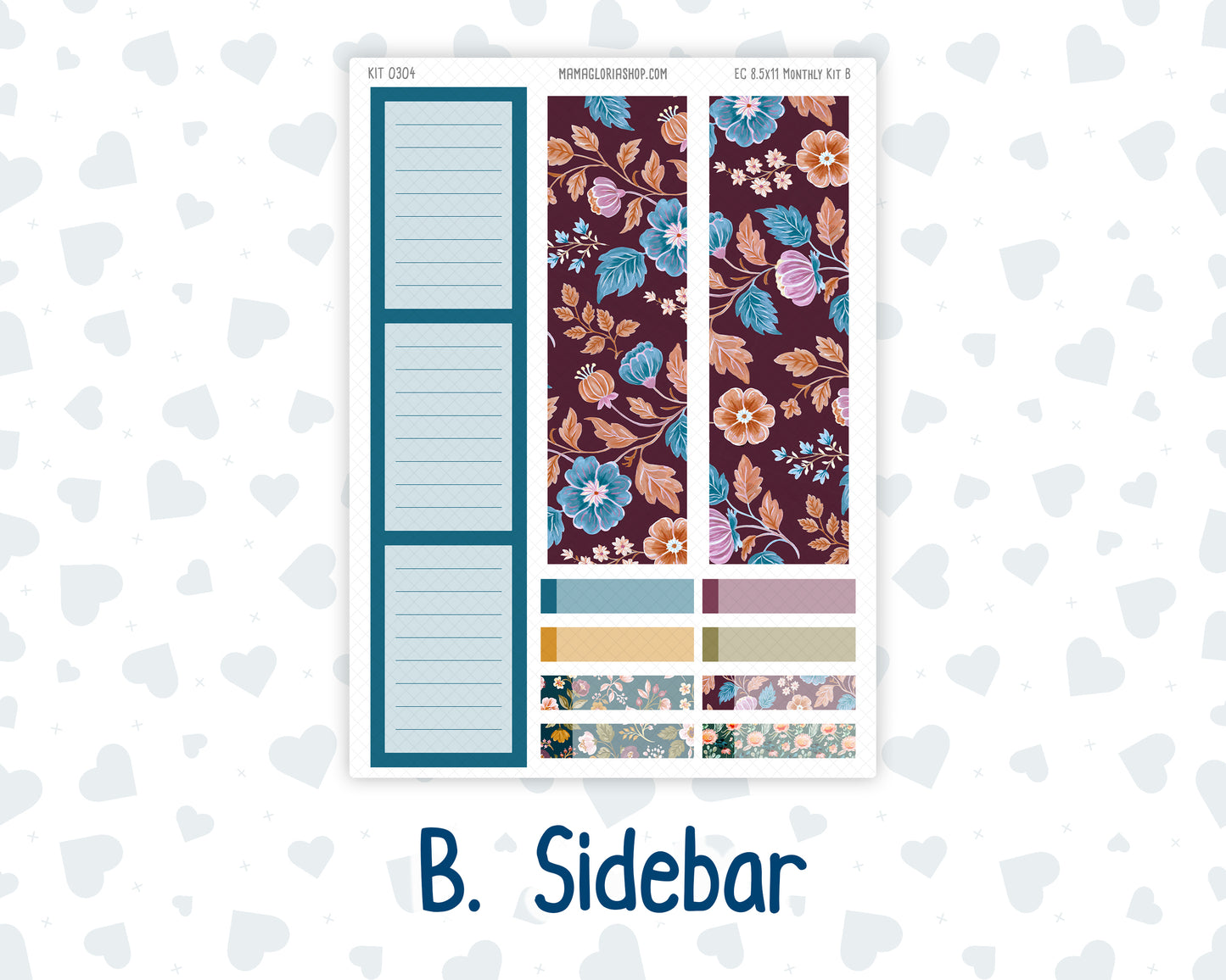 Kit 0304 - 8.5x11 - EC Monthly Kit - November - Autumn In Bloom