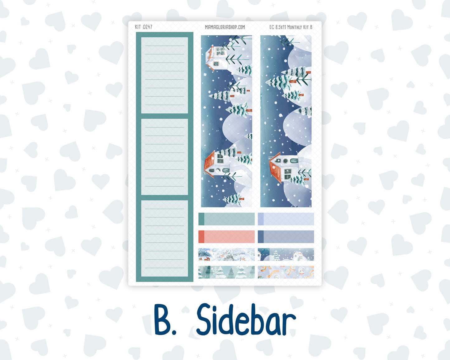 Kit 0247 - 8.5x11 - EC Monthly Kit - December - Snow Day Adventures