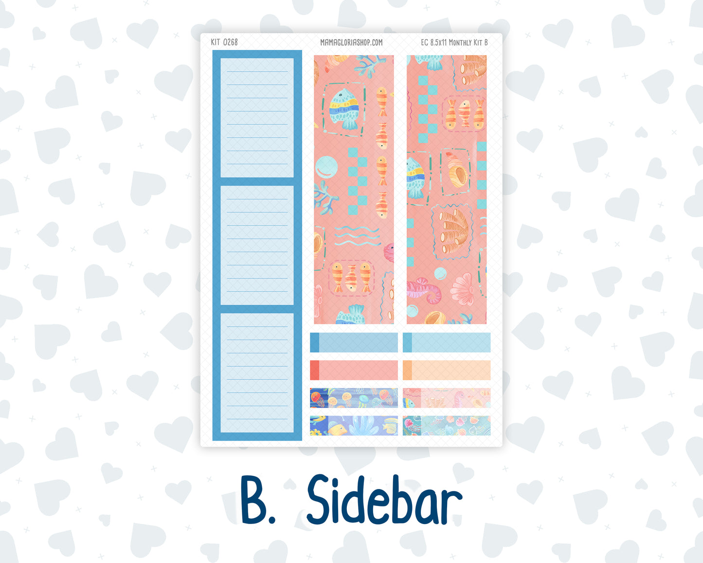 Kit 0268 - 8.5x11 - EC Monthly Kit - June - Sea Sweeties