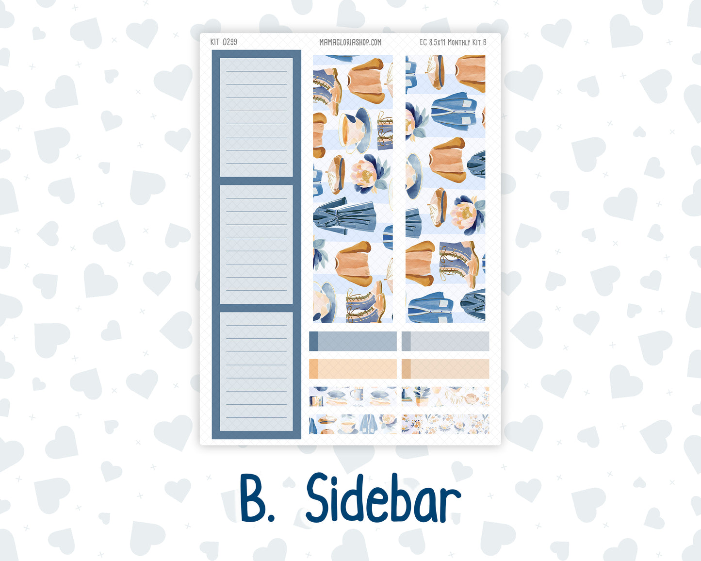 Kit 0299 - 8.5x11 - EC Monthly Kit - October - Book Nook