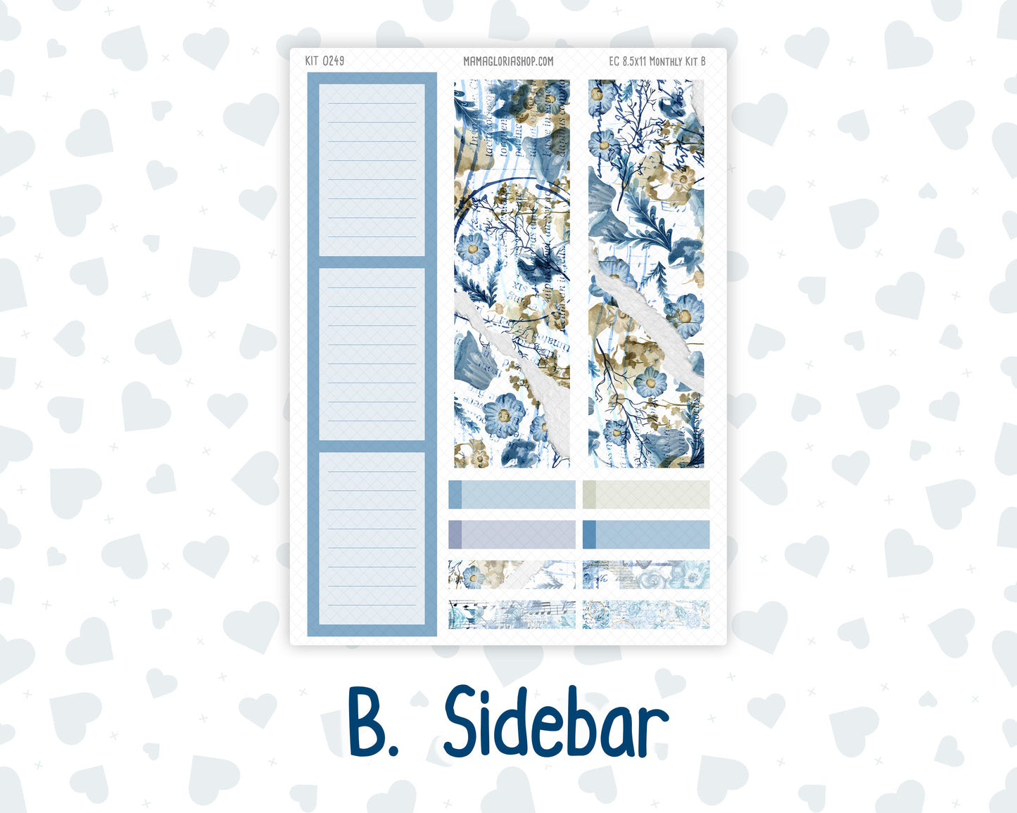 Kit 0249 - 8.5x11 - EC Monthly Kit - January - Icy Lace