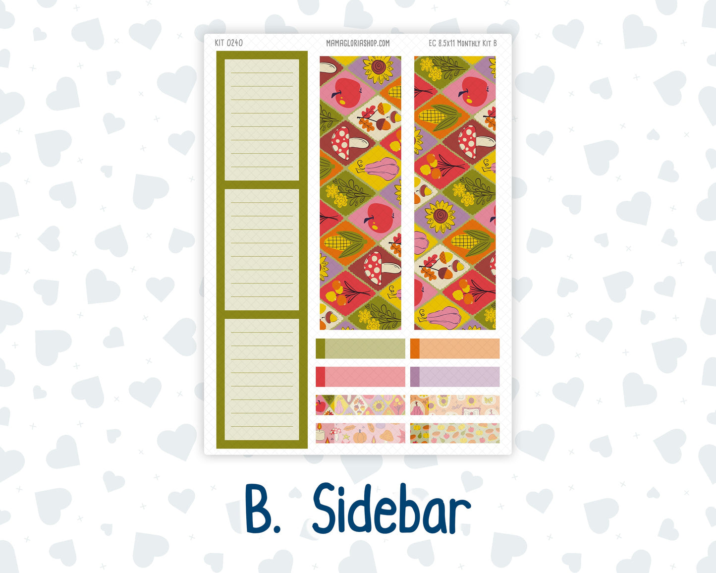 Kit 0240 - 8.5x11 - EC Monthly Kit - November - Cozy Thanksgiving