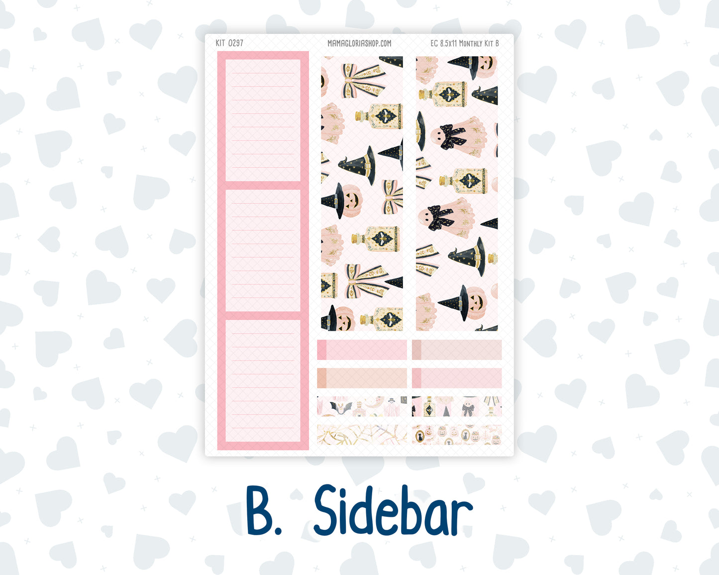 Kit 0297 - 8.5x11 - EC Monthly Kit - October - Pink Spell