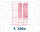 Kit 0253 - 8.5x11 - EC Monthly Kit - February - Rosy Daydreams