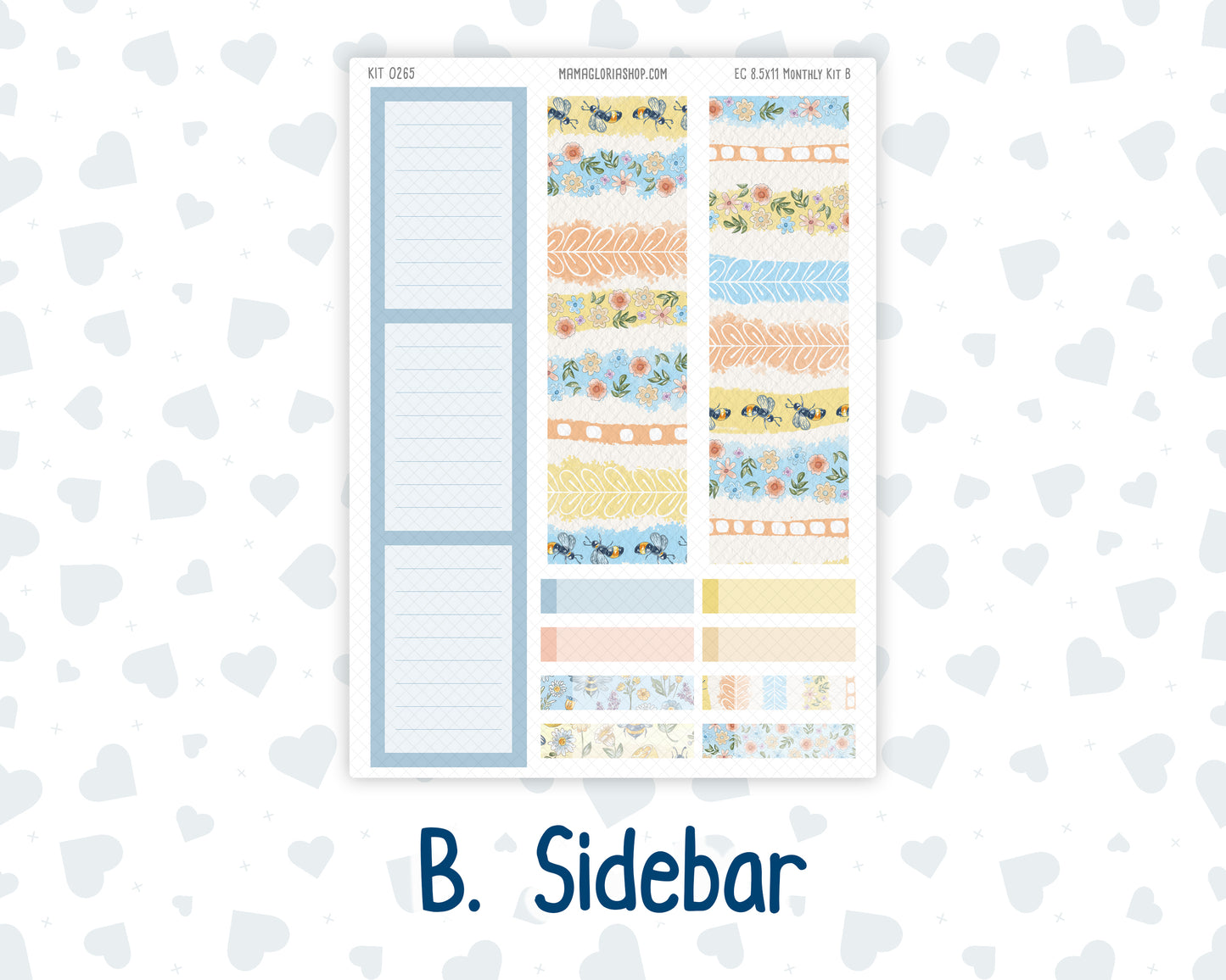 Kit 0265 - 8.5x11 - EC Monthly Kit - May - Honeybee Sky