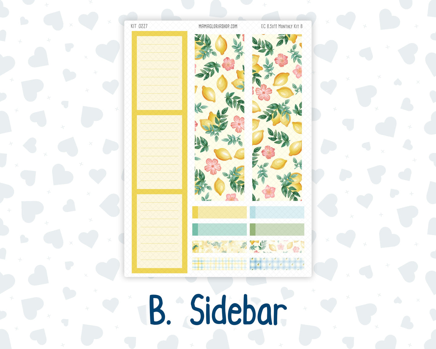 Kit 0227 - 8.5x11 - EC Monthly Kit - July - Lemon Grove