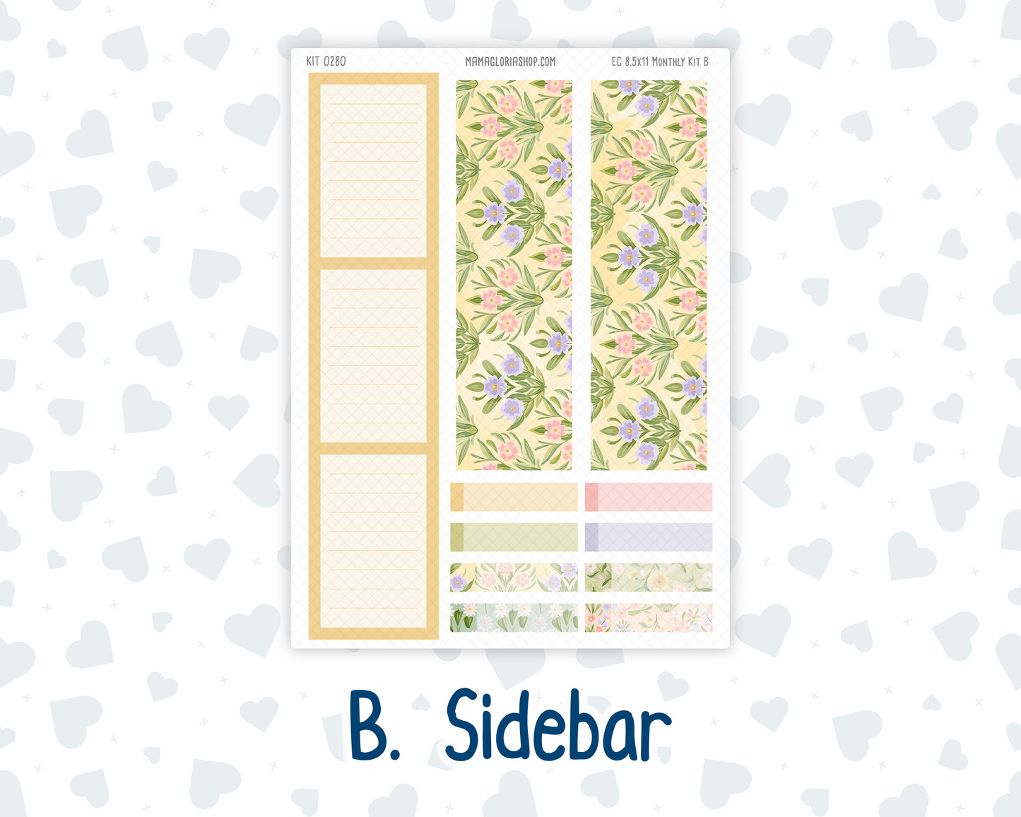 Kit 0280 - 8.5x11 - EC Monthly Kit - Half Past Six In August