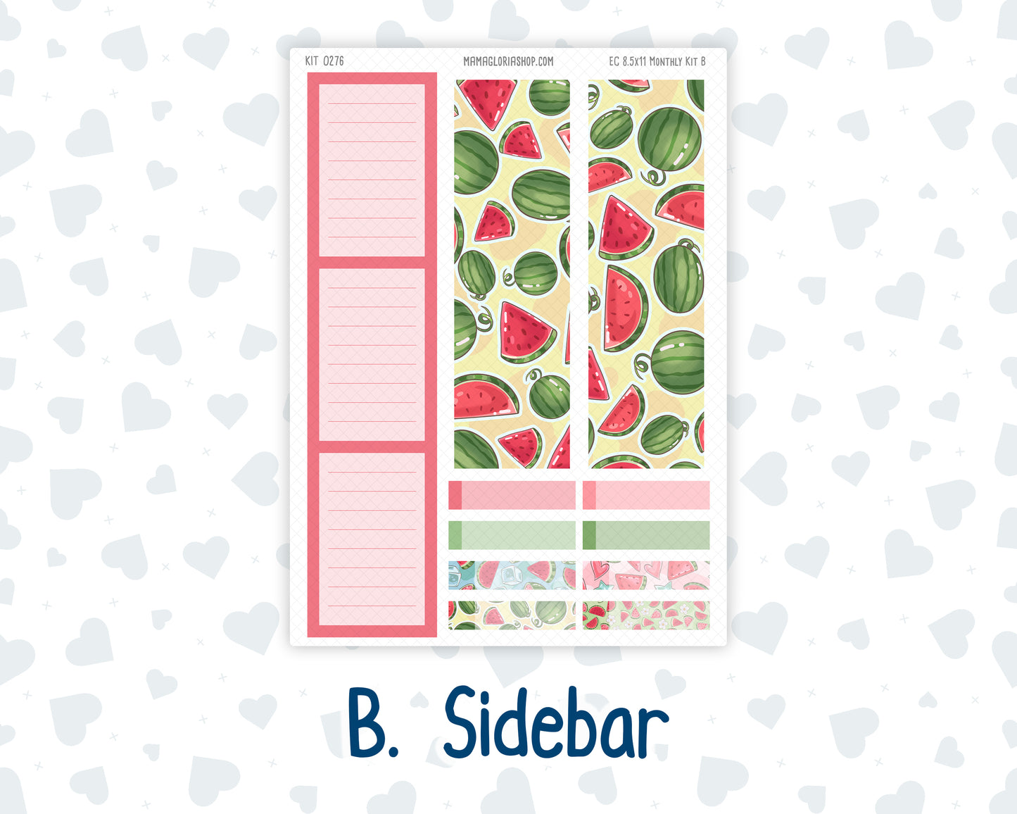 Kit 0276 - 8.5x11 - EC Monthly Kit - July - Melon Crush