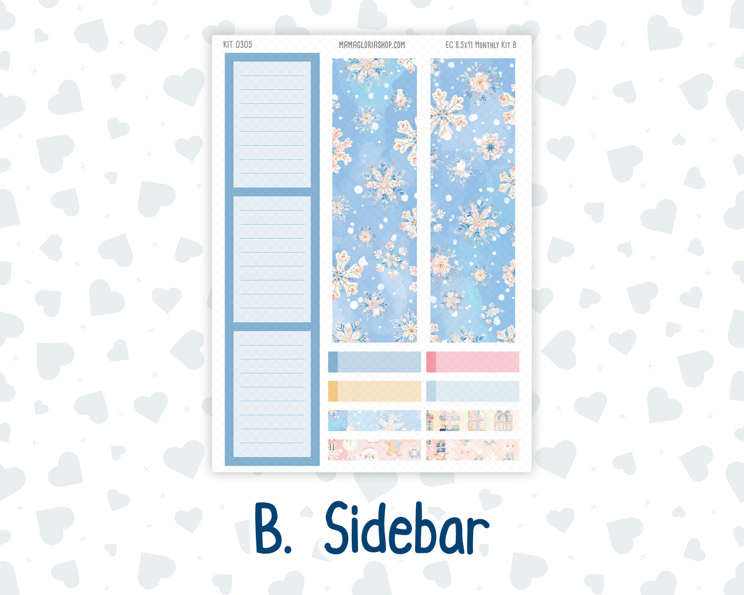 Kit 0305 - 8.5x11 - EC Monthly Kit - December - Sugarplum Parade