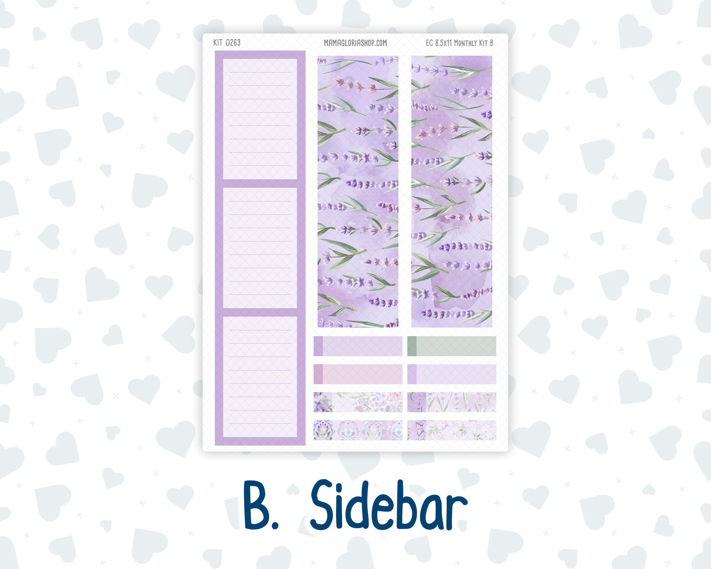 Kit 0263 - 8.5x11 - EC Monthly Kit - April - Lavender Drift