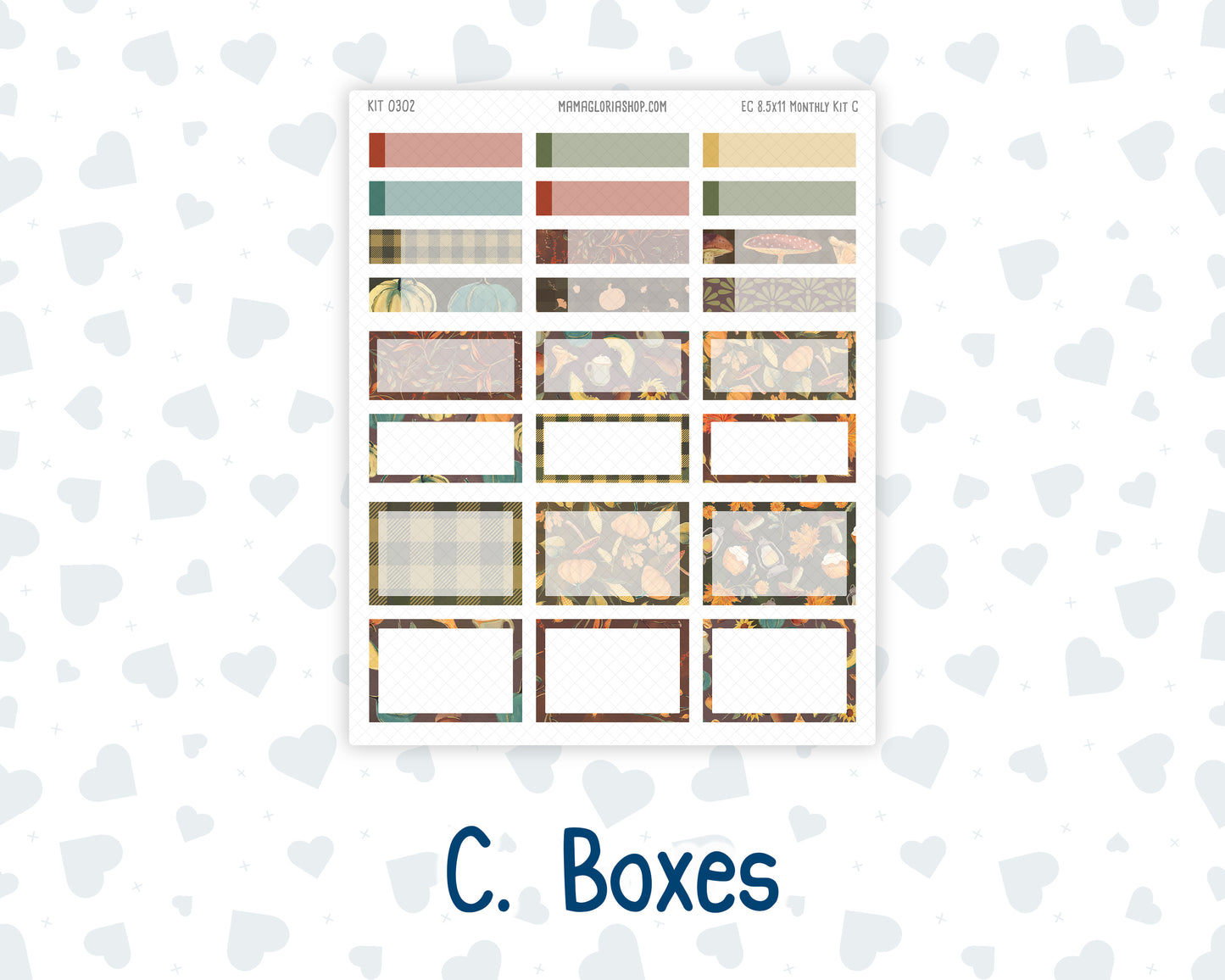 Kit 0302 - 8.5x11 - EC Monthly Kit - November - Thankful Season