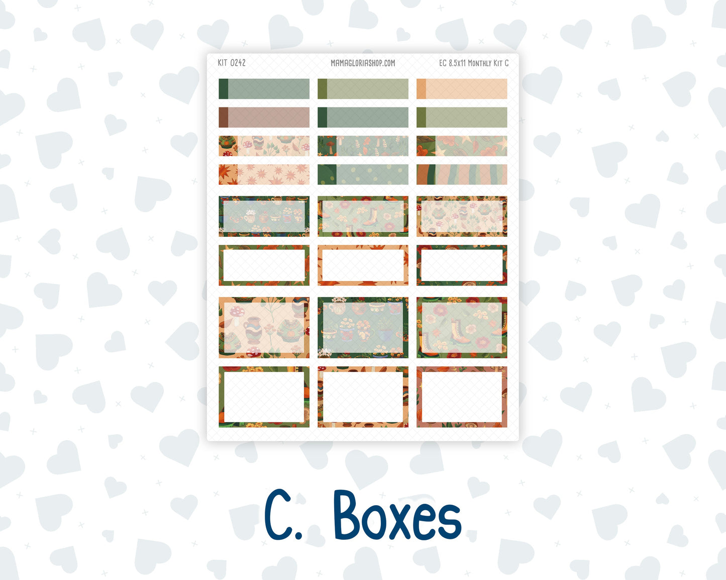 Kit 0242 - 8.5x11 - EC Monthly Kit - November - Cottage Autumn