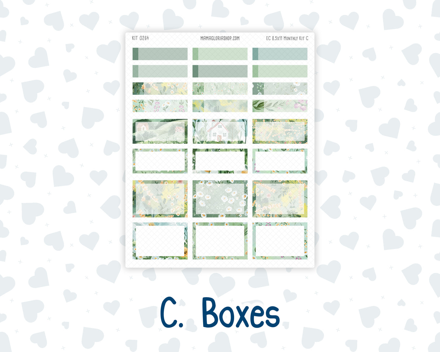 Kit 0264 - 8.5x11 - EC Monthly Kit - May - Spring Walk