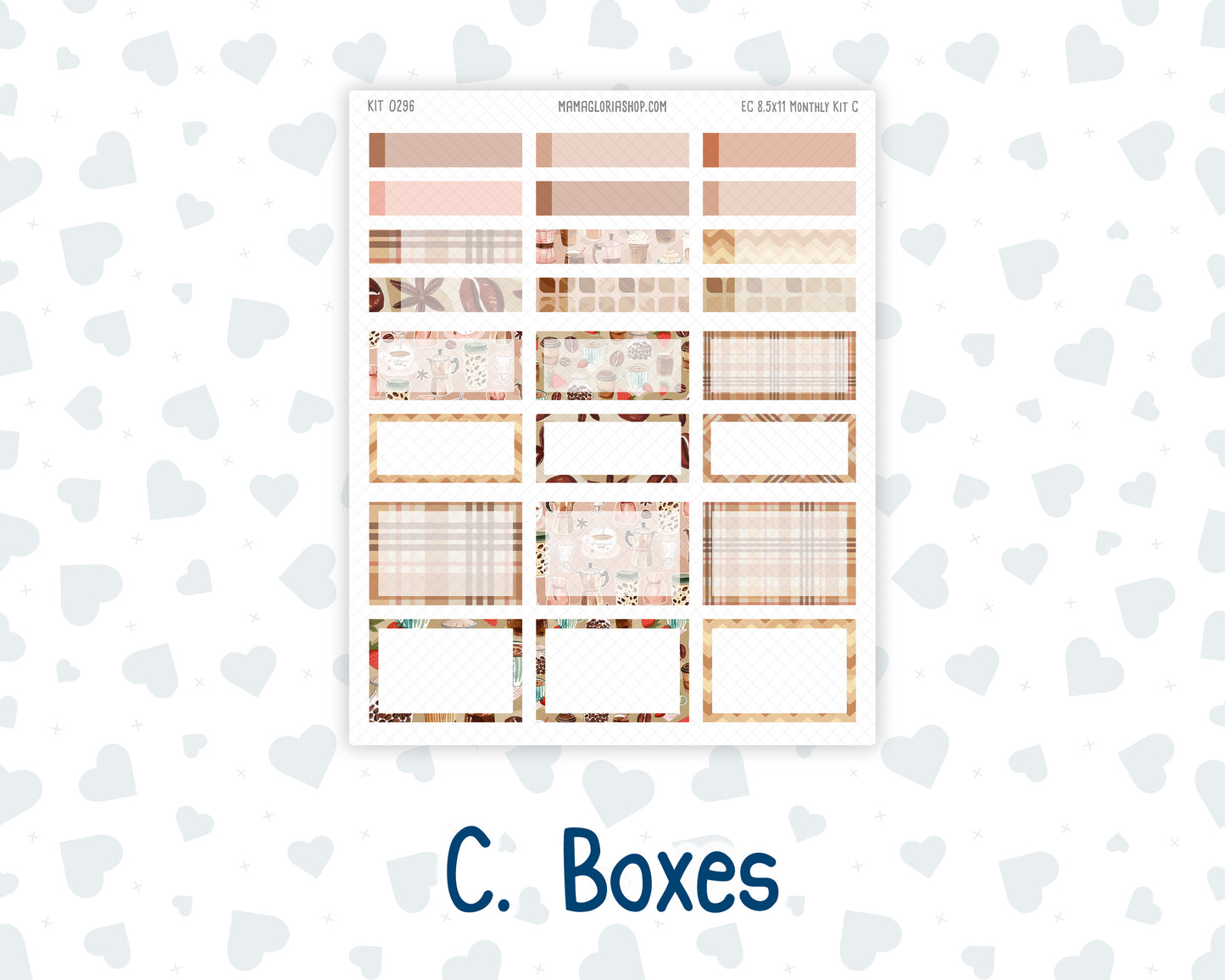 Kit 0296 - 8.5x11 - EC Monthly Kit - September - Coffee Break
