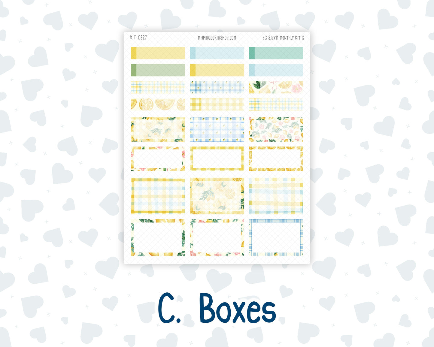 Kit 0227 - 8.5x11 - EC Monthly Kit - July - Lemon Grove