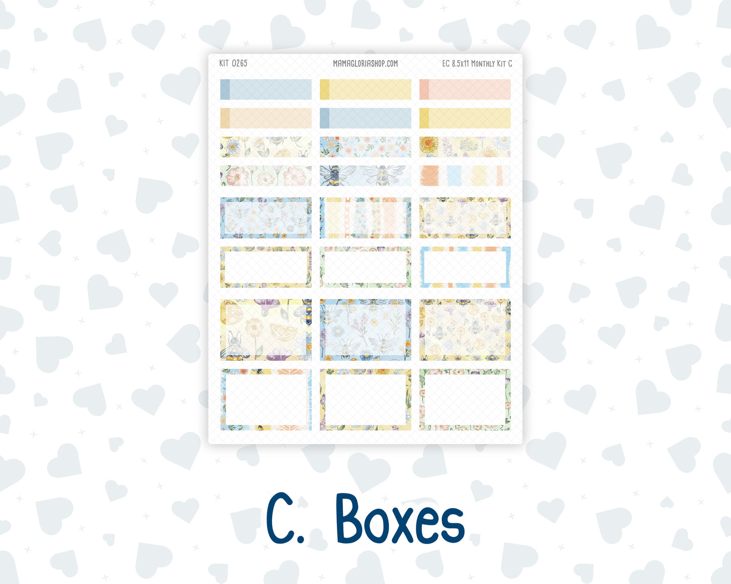 Kit 0265 - 8.5x11 - EC Monthly Kit - May - Honeybee Sky