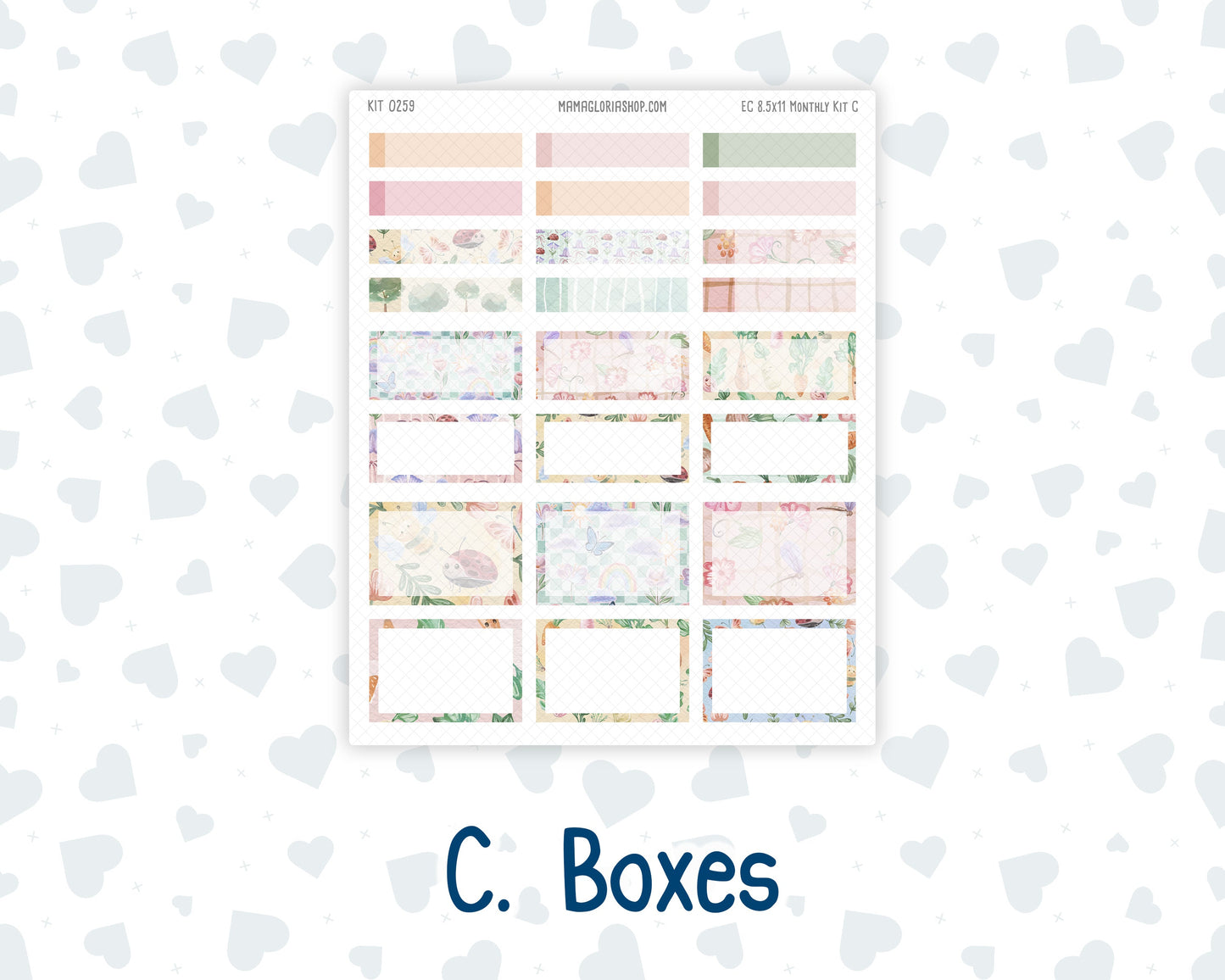 Kit 0259 - 8.5x11 - EC Monthly Kit - March - Spring Garden Chores