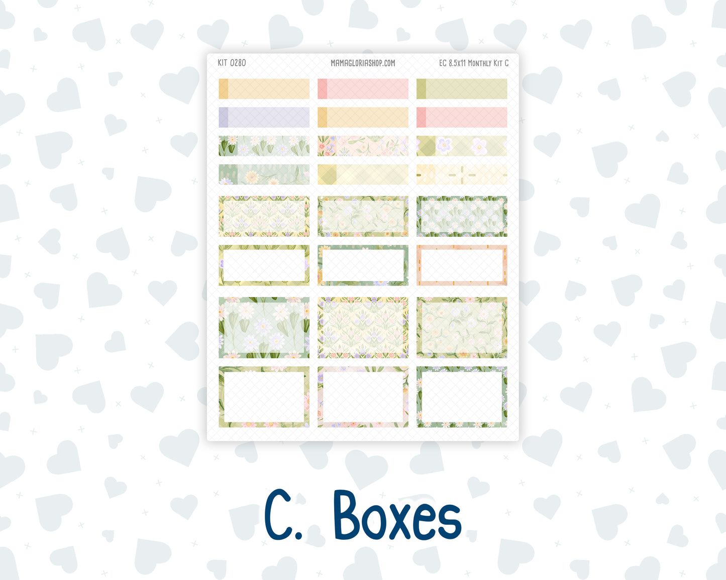 Kit 0280 - 8.5x11 - EC Monthly Kit - Half Past Six In August