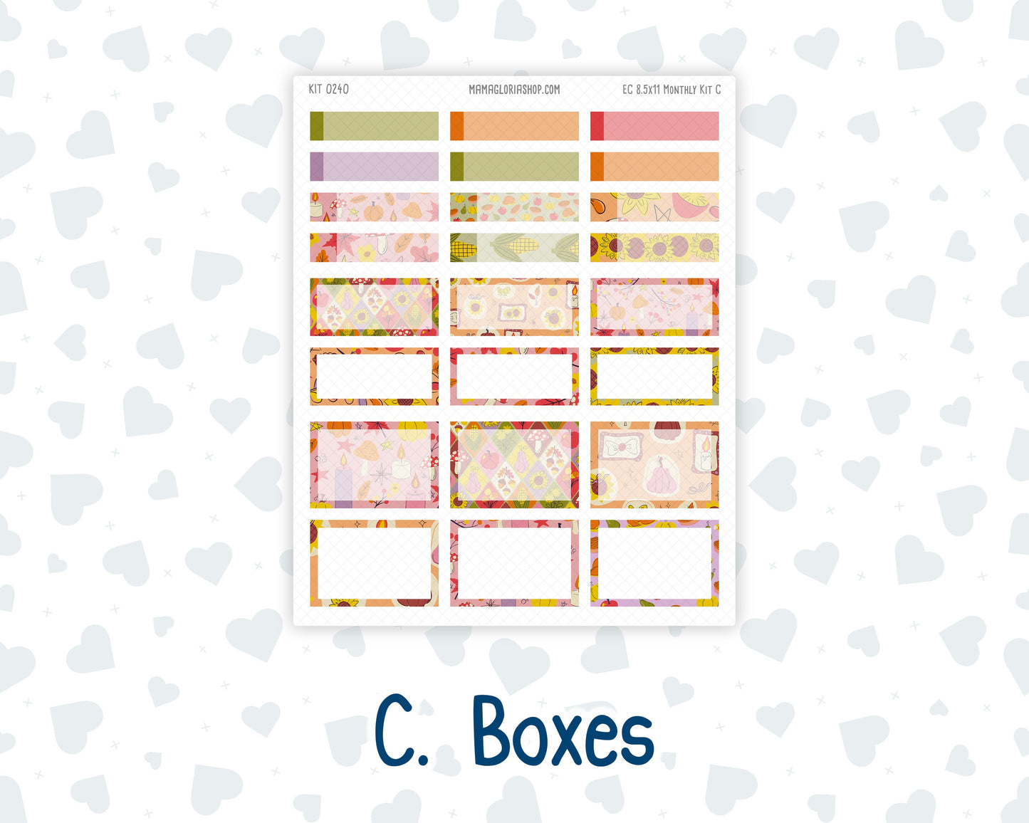 Kit 0240 - 8.5x11 - EC Monthly Kit - November - Cozy Thanksgiving