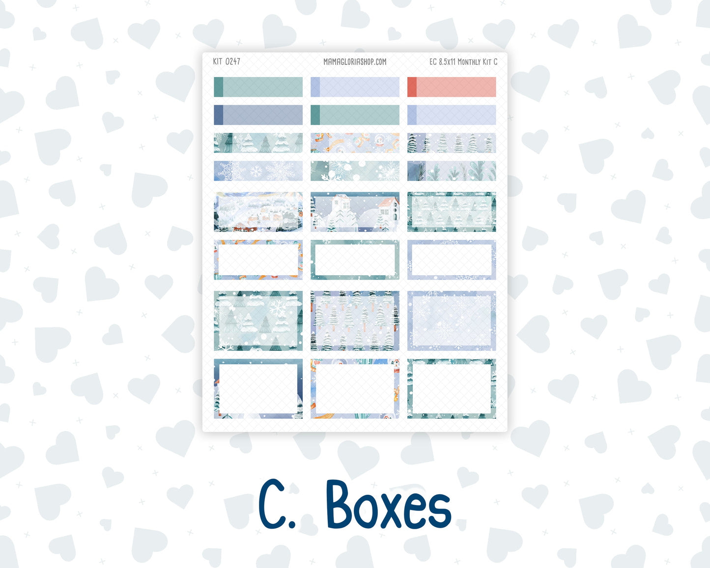Kit 0247 - 8.5x11 - EC Monthly Kit - December - Snow Day Adventures
