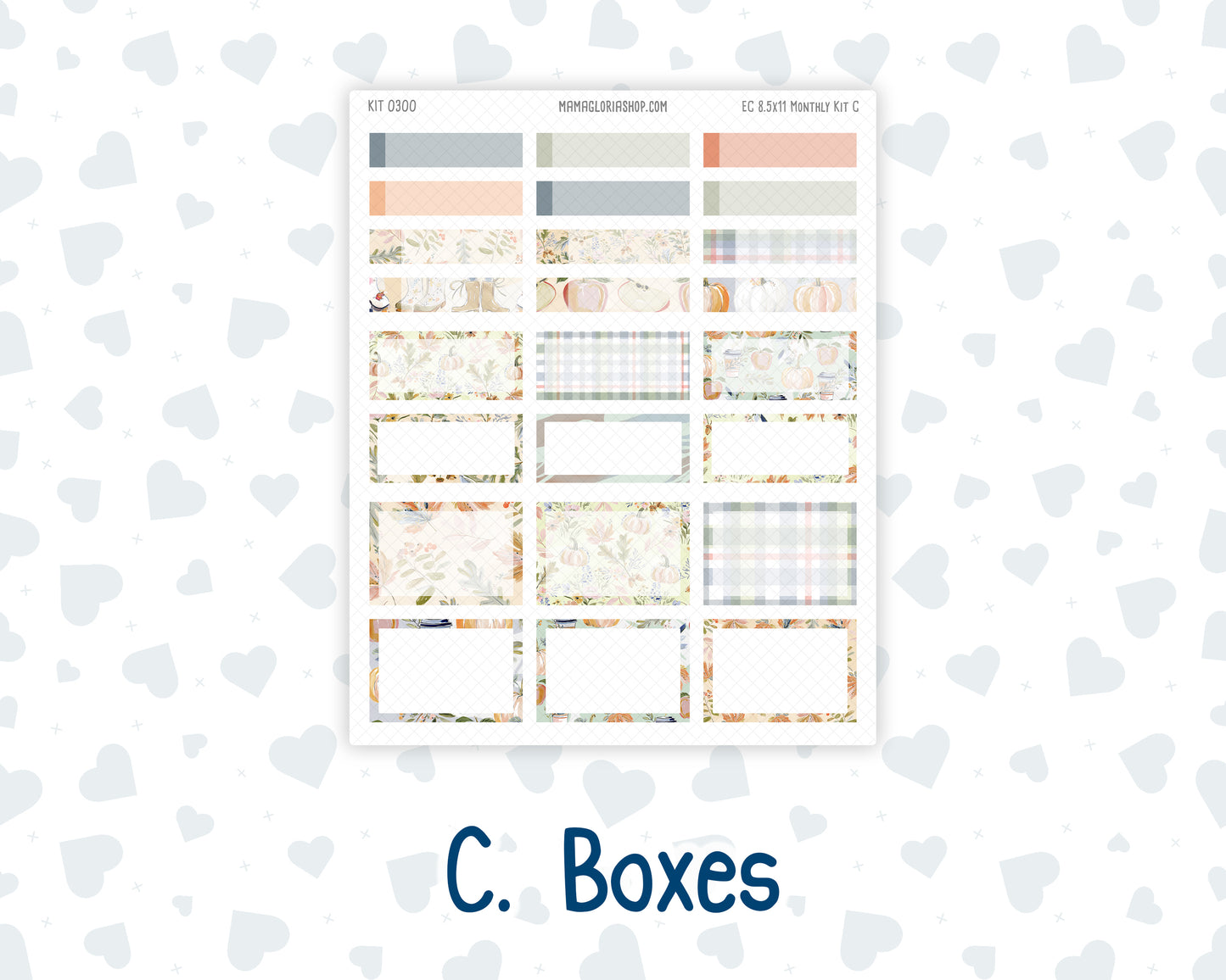 Kit 0300 - 8.5x11 - EC Monthly Kit - October - Autumn Stroll