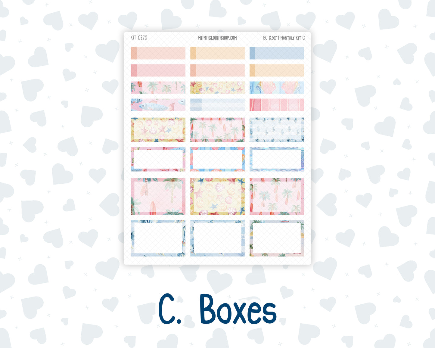 Kit 0270 - 8.5x11 - EC Monthly Kit - June - Beachside Bliss
