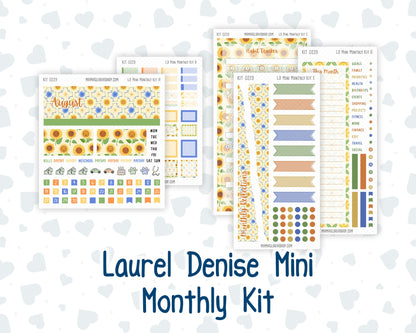 Kit 0229 - Laurel Denise Mini - Monthly Kit - August - Golden Faces