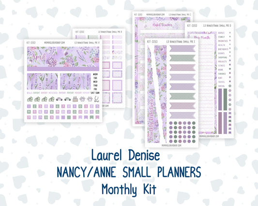Kit 0263 - Laurel Denise Nancy/Anne Small - Monthly Kit - April - Lavender Drift