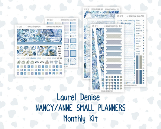 Kit 0249 - Laurel Denise Nancy/Anne Small - Monthly Kit - January - Icy Lace