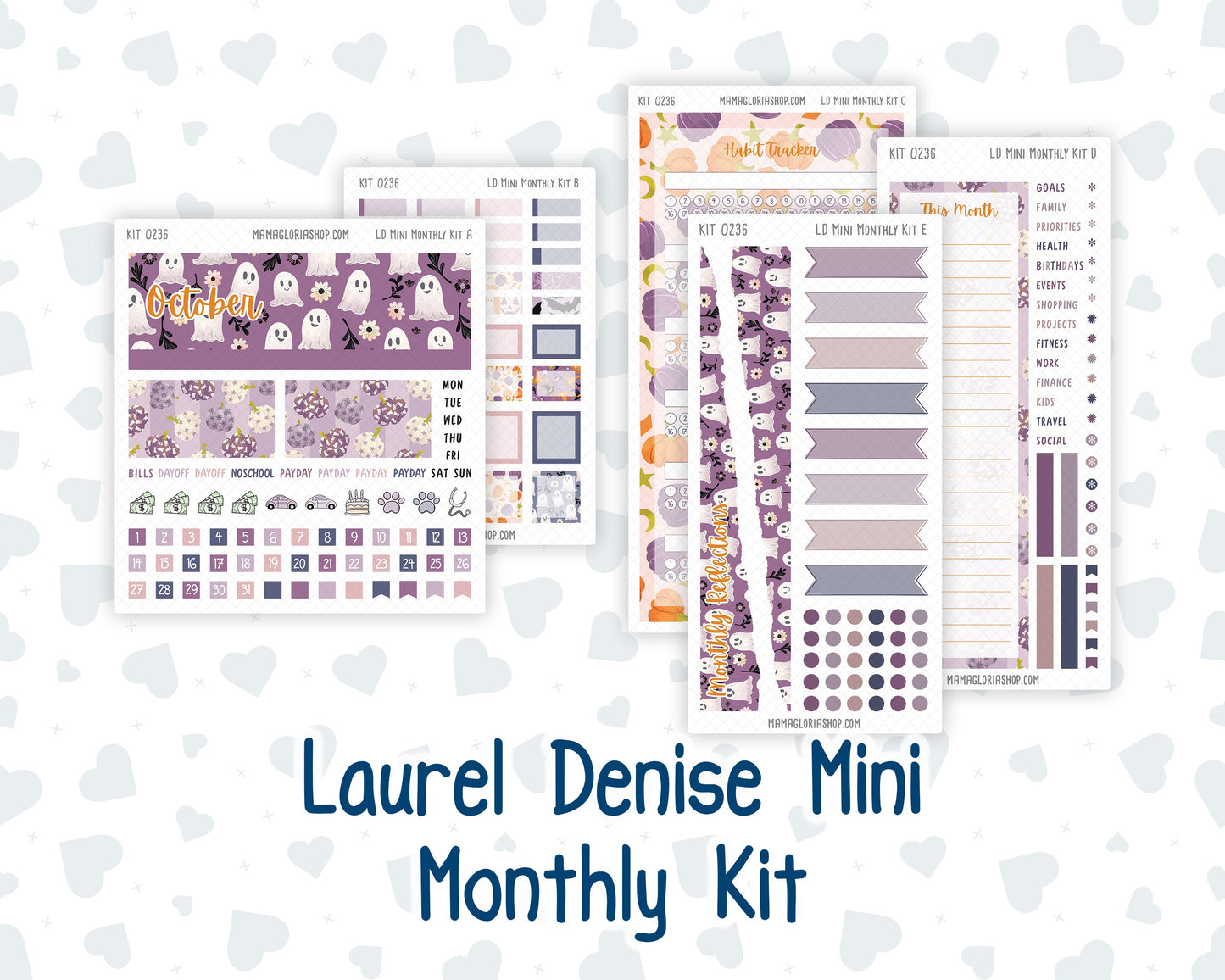 Kit 0236 - Laurel Denise Mini - Monthly Kit - October - Sweet & Spooky