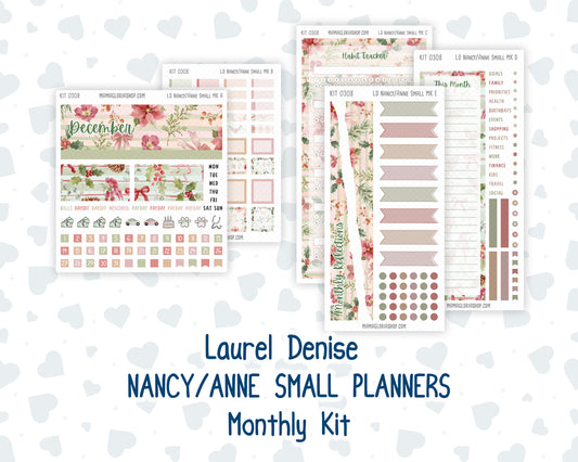 Kit 0308 - Laurel Denise Nancy/Anne Small - Monthly Kit - December - Knit & Holly
