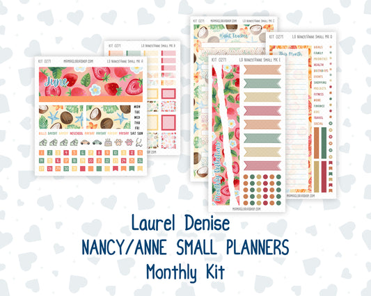 Kit 0271 - Laurel Denise Nancy/Anne Small - Monthly Kit - June - Strawberry Shore