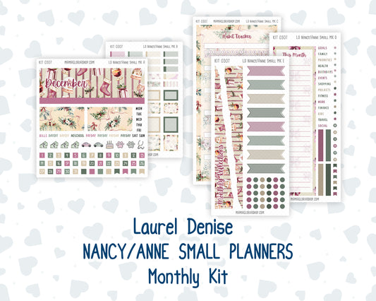 Kit 0307 - Laurel Denise Nancy/Anne Small - Monthly Kit - December - Velvet Hearth
