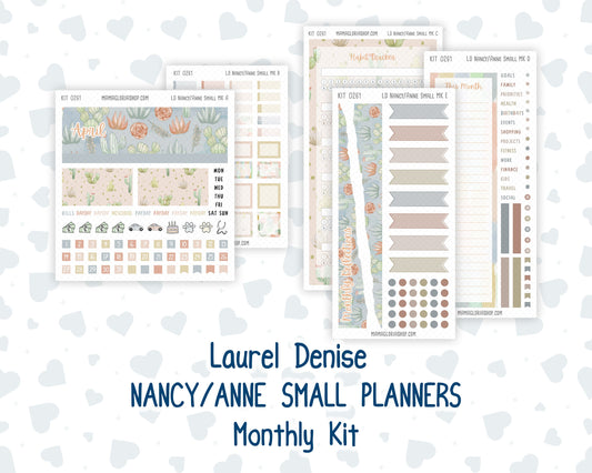 Kit 0261 - Laurel Denise Nancy/Anne Small - Monthly Kit - April - Llama Spring