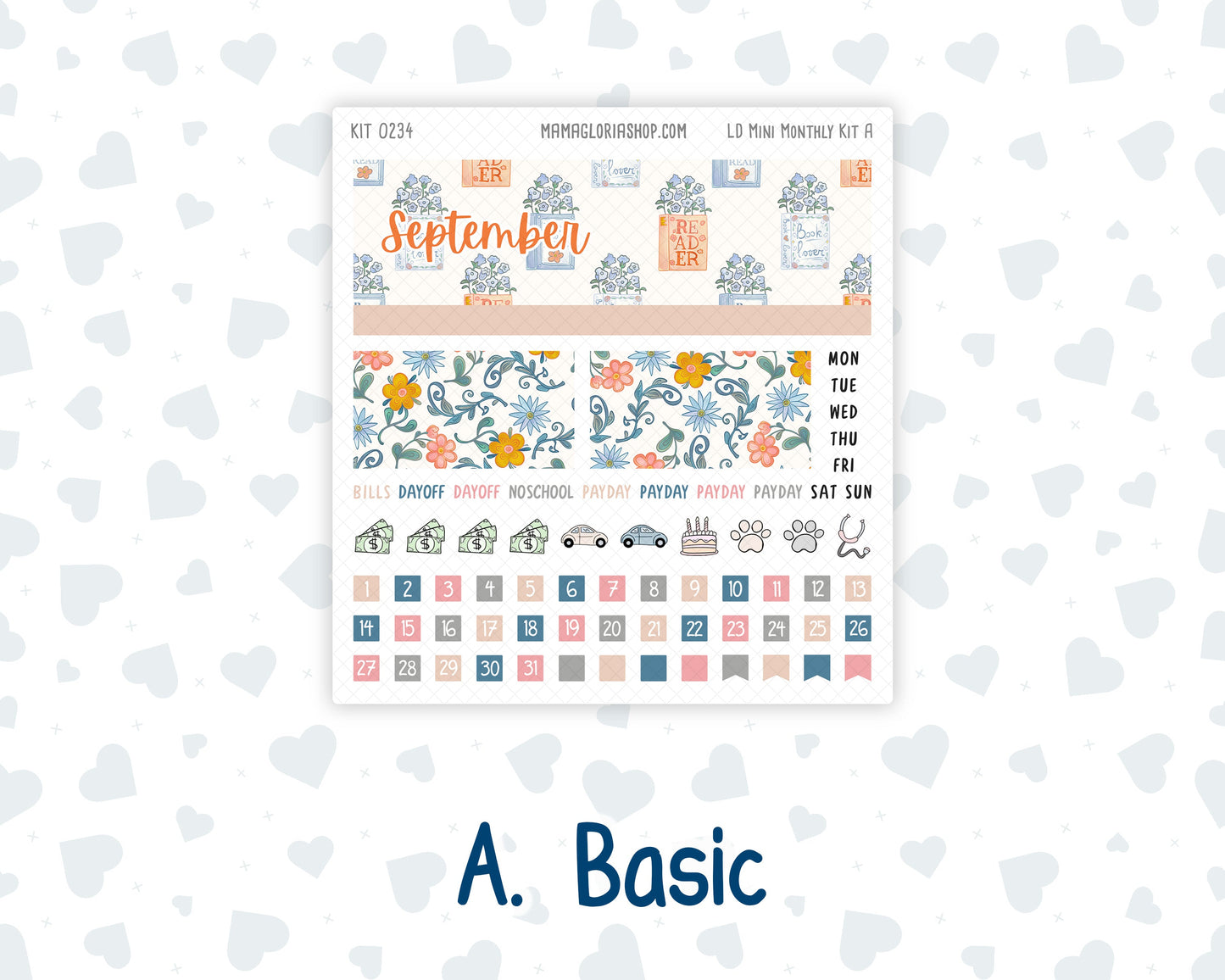 Kit 0234 - Laurel Denise Mini - Monthly Kit - September - REF - Kit 0234 – Reader’s Escape - September