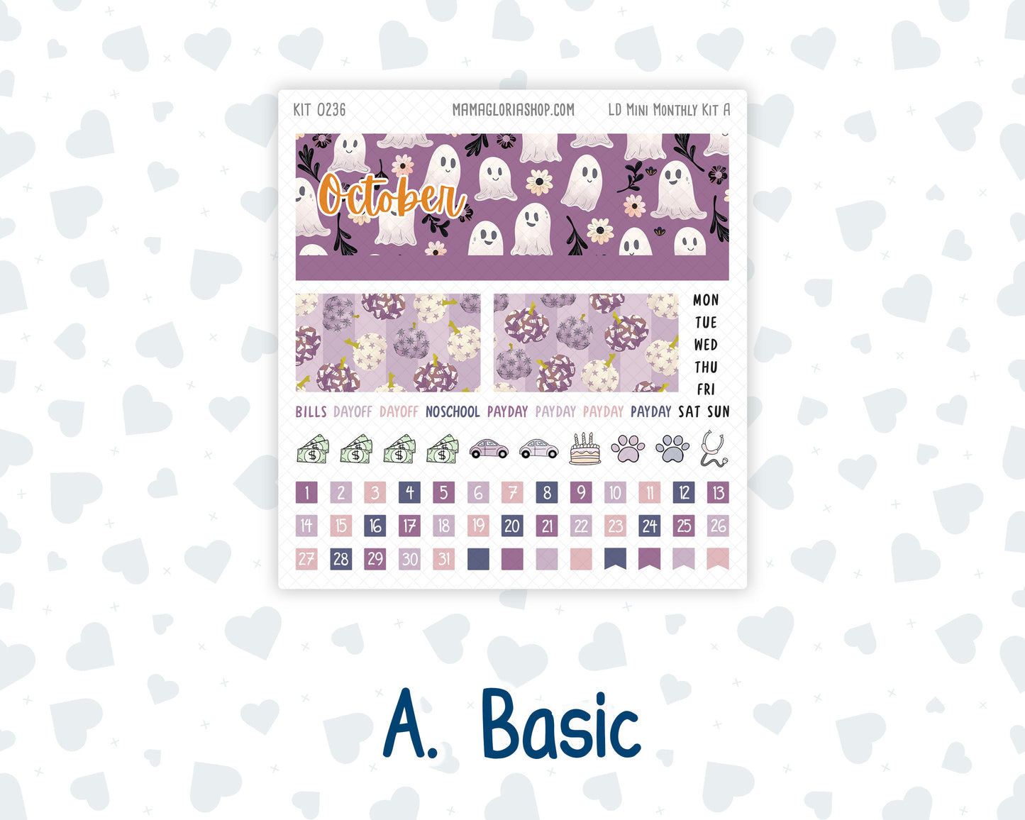 Kit 0236 - Laurel Denise Mini - Monthly Kit - October - Sweet & Spooky