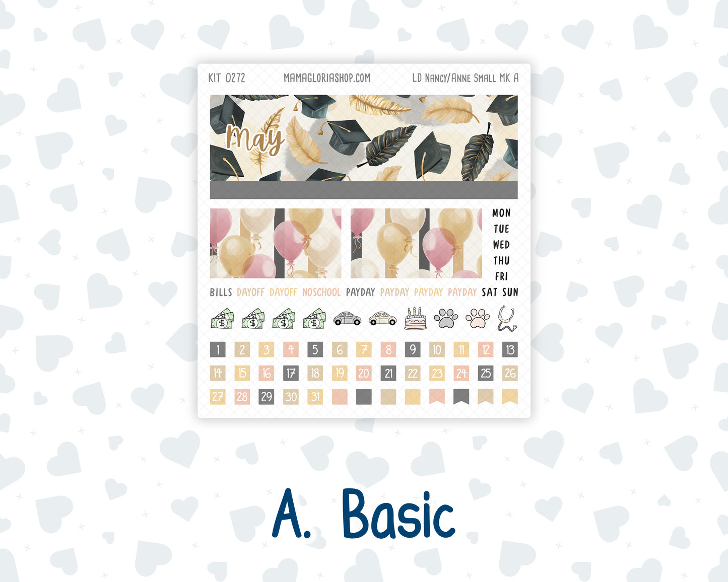 Kit 0272 - Laurel Denise Nancy/Anne Small - Monthly Kit - May - Graduation