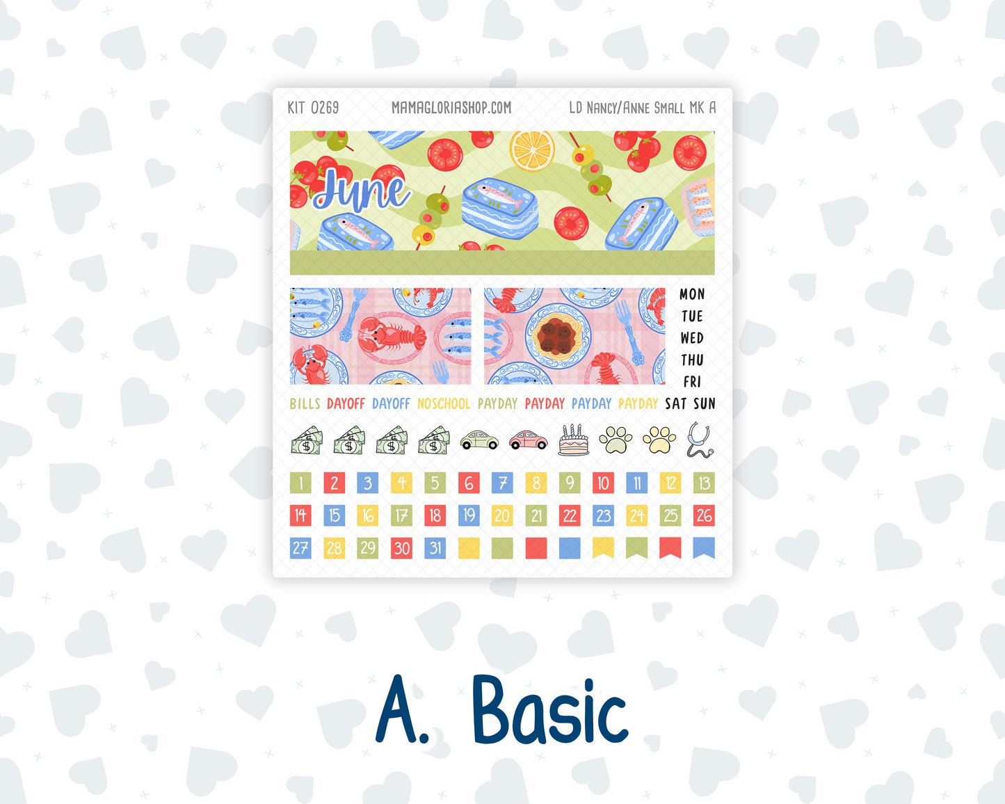 Kit 0269 - Laurel Denise Nancy/Anne Small - Monthly Kit - June - Dolce Mare