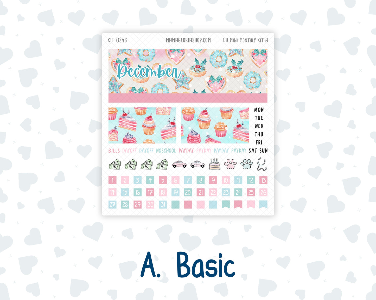 Kit 0246 - Laurel Denise Mini - Monthly Kit - December - Gingerbread Sweets