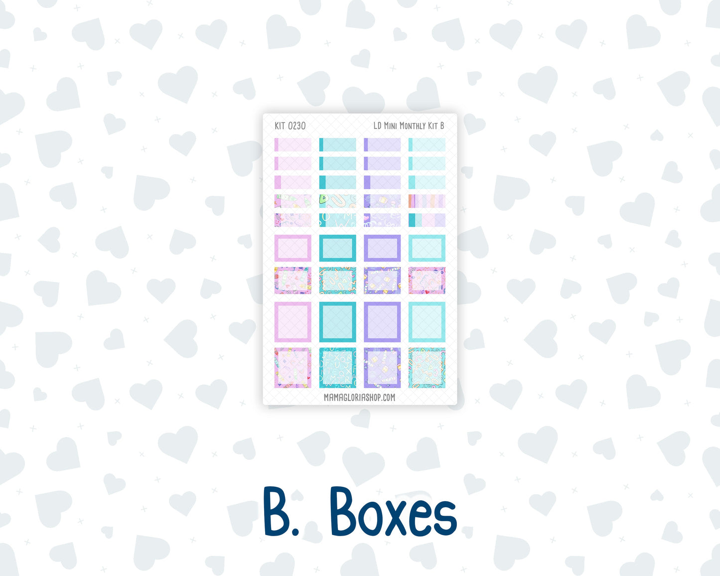 Kit 0230 - Laurel Denise Mini - Monthly Kit - August - School Daze