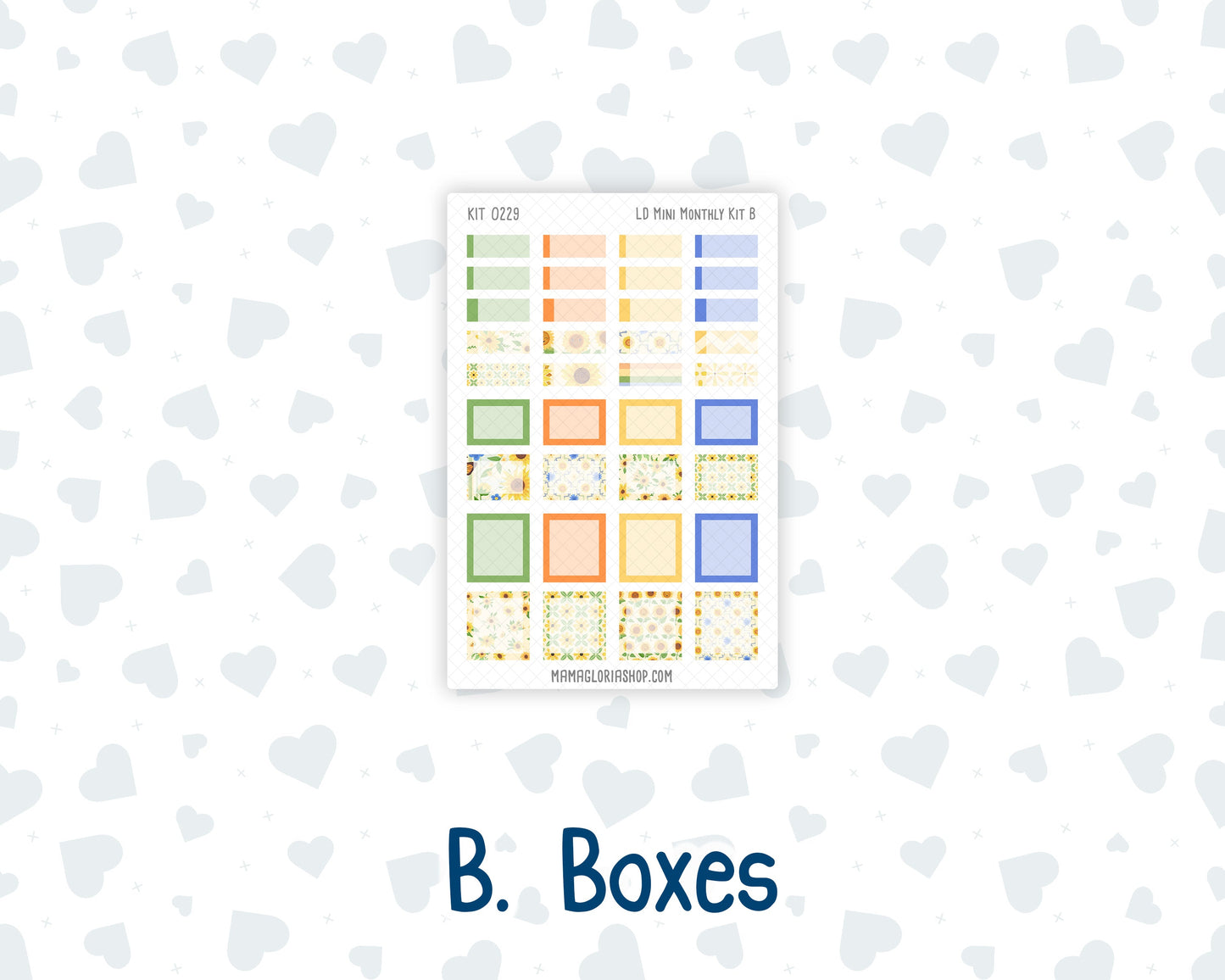 Kit 0229 - Laurel Denise Mini - Monthly Kit - August - Golden Faces