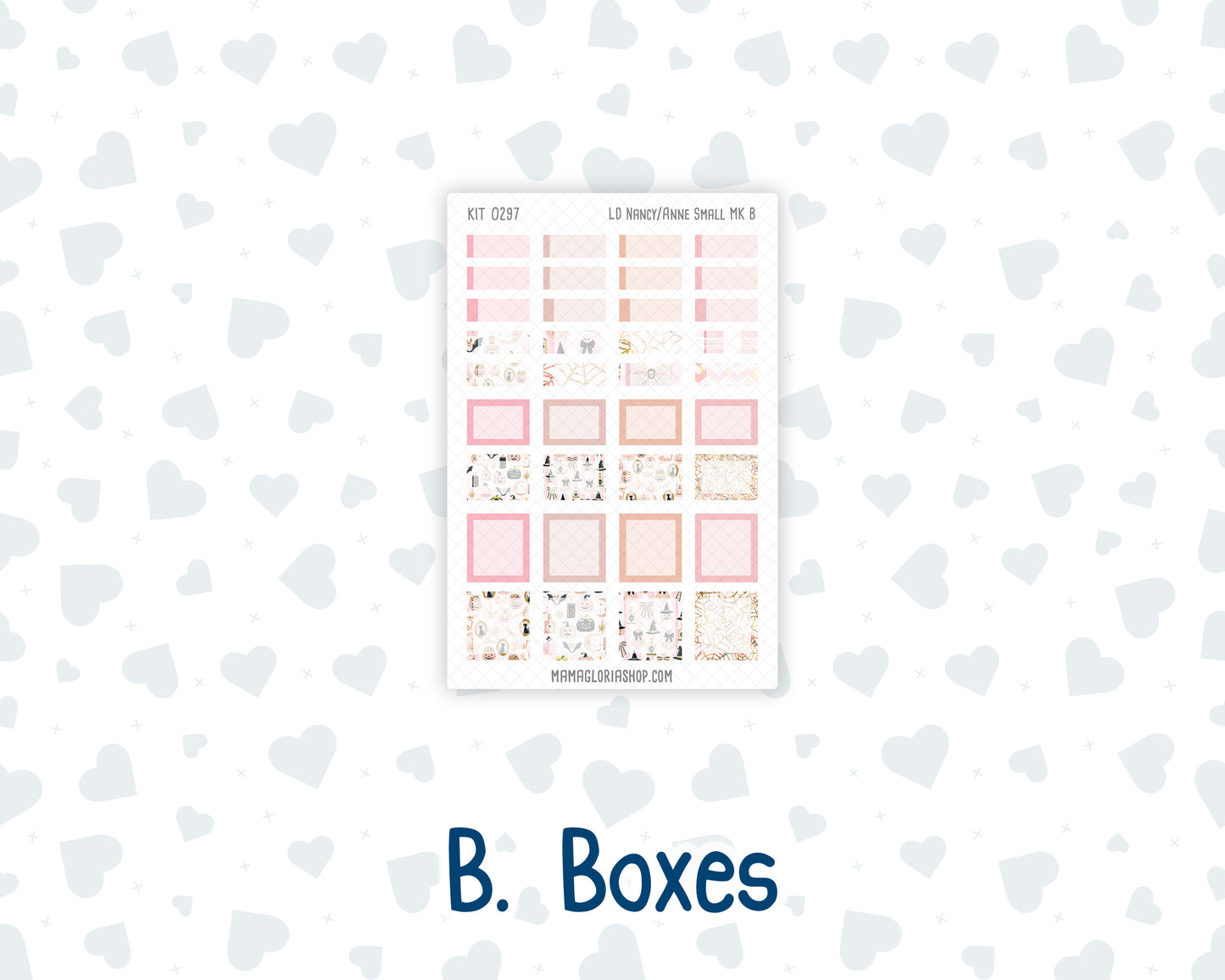 Kit 0297 - Laurel Denise Nancy/Anne Small - Monthly Kit - October - Pink Spell