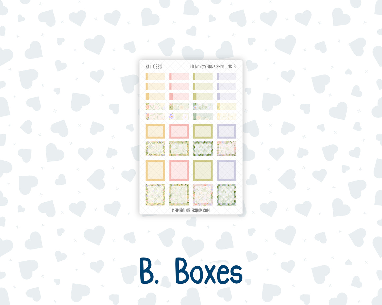 Kit 0280 - Laurel Denise Nancy/Anne Small - Monthly Kit - Half Past Six In August