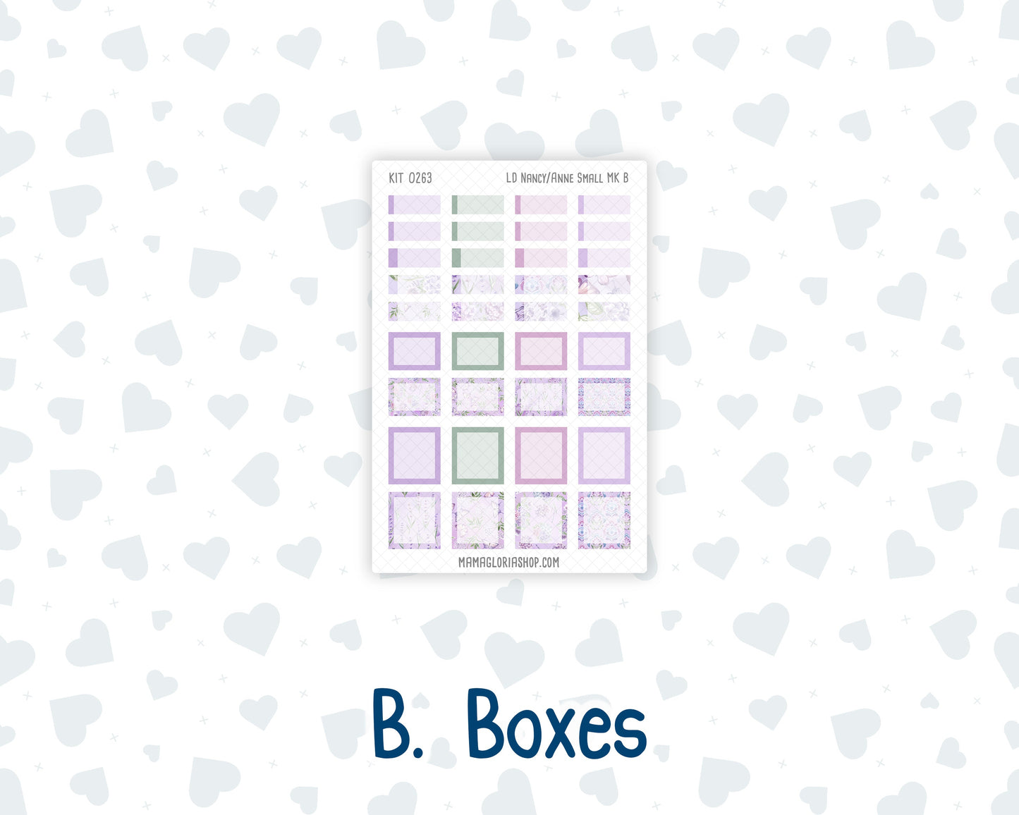 Kit 0263 - Laurel Denise Nancy/Anne Small - Monthly Kit - April - Lavender Drift
