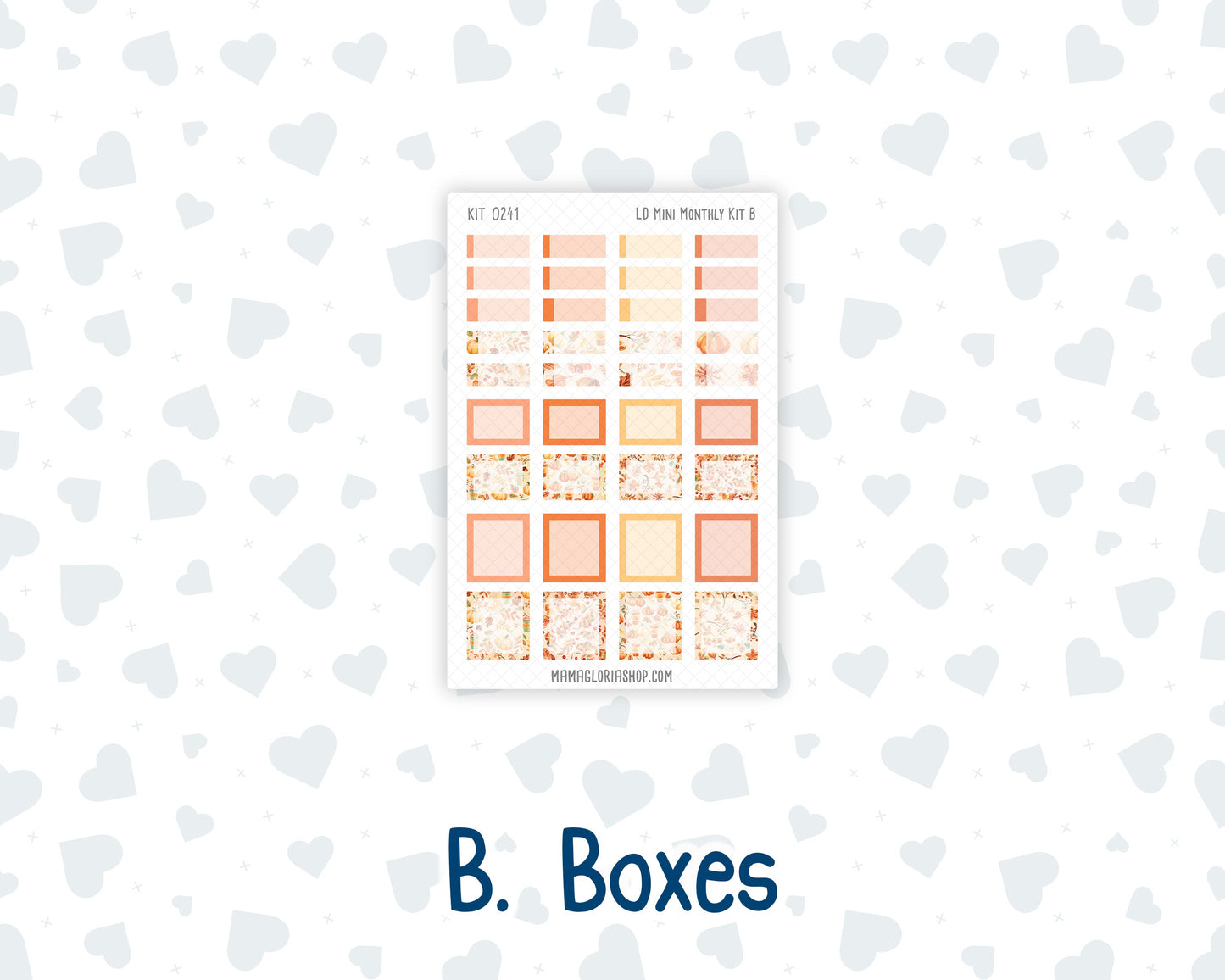 Kit 0241 - Laurel Denise Mini - Monthly Kit - November - Pumpkin Latte