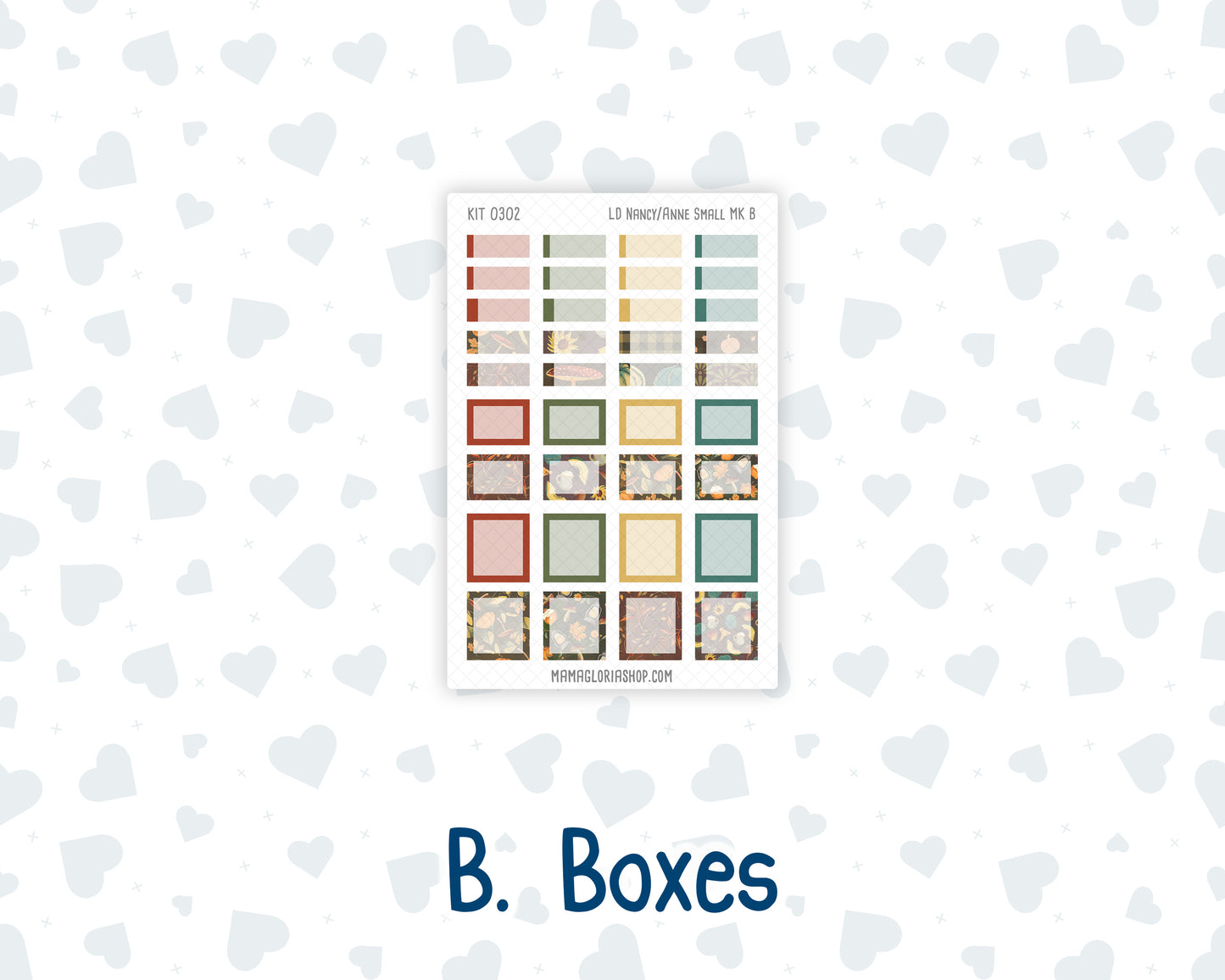 Kit 0302 - Laurel Denise Nancy/Anne Small - Monthly Kit - November - Thankful Season