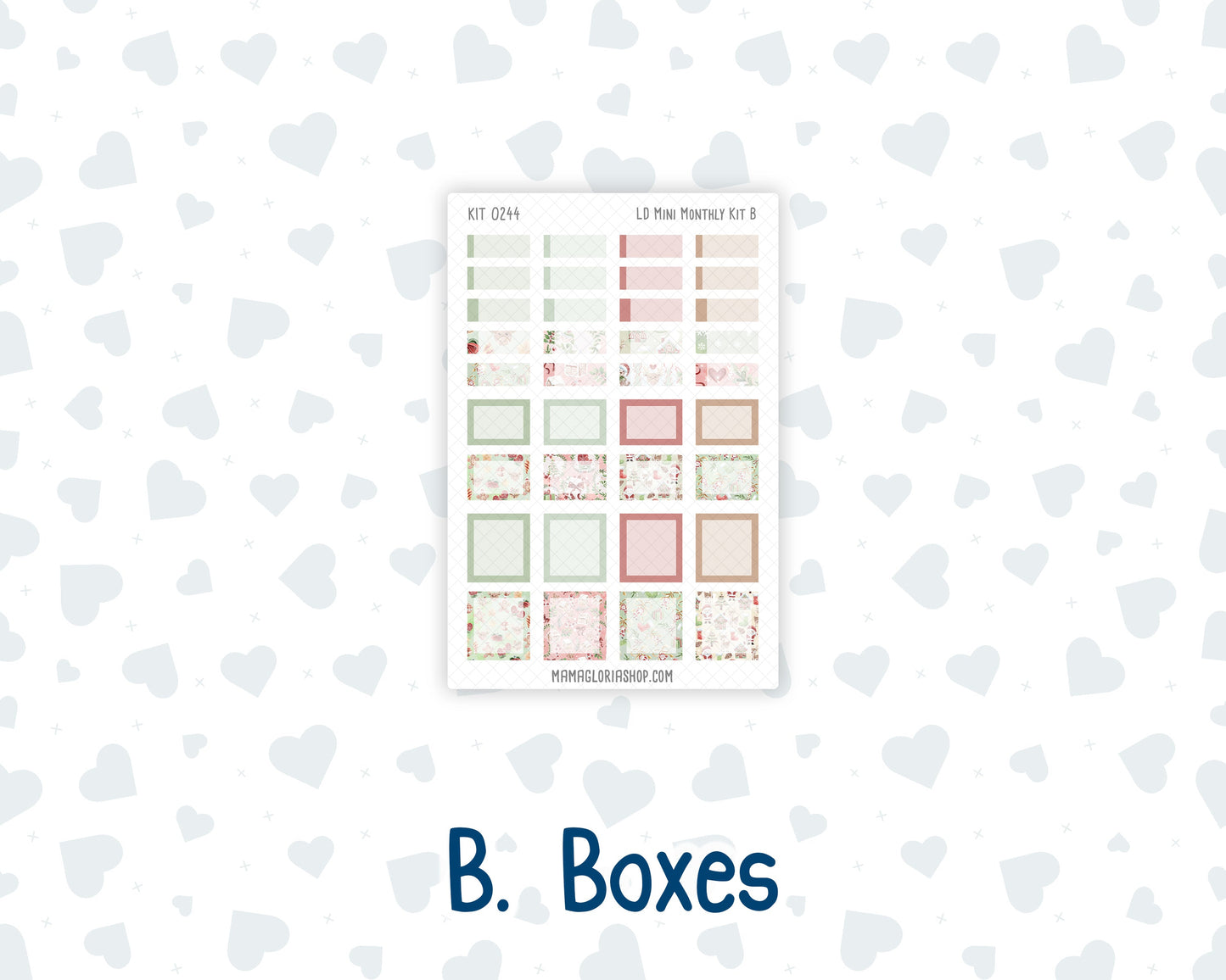 Kit 0244 - Laurel Denise Mini - Monthly Kit - December - Santas Village