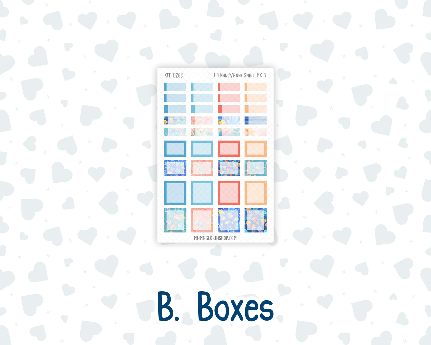 Kit 0268 - Laurel Denise Nancy/Anne Small - Monthly Kit - June - Sea Sweeties