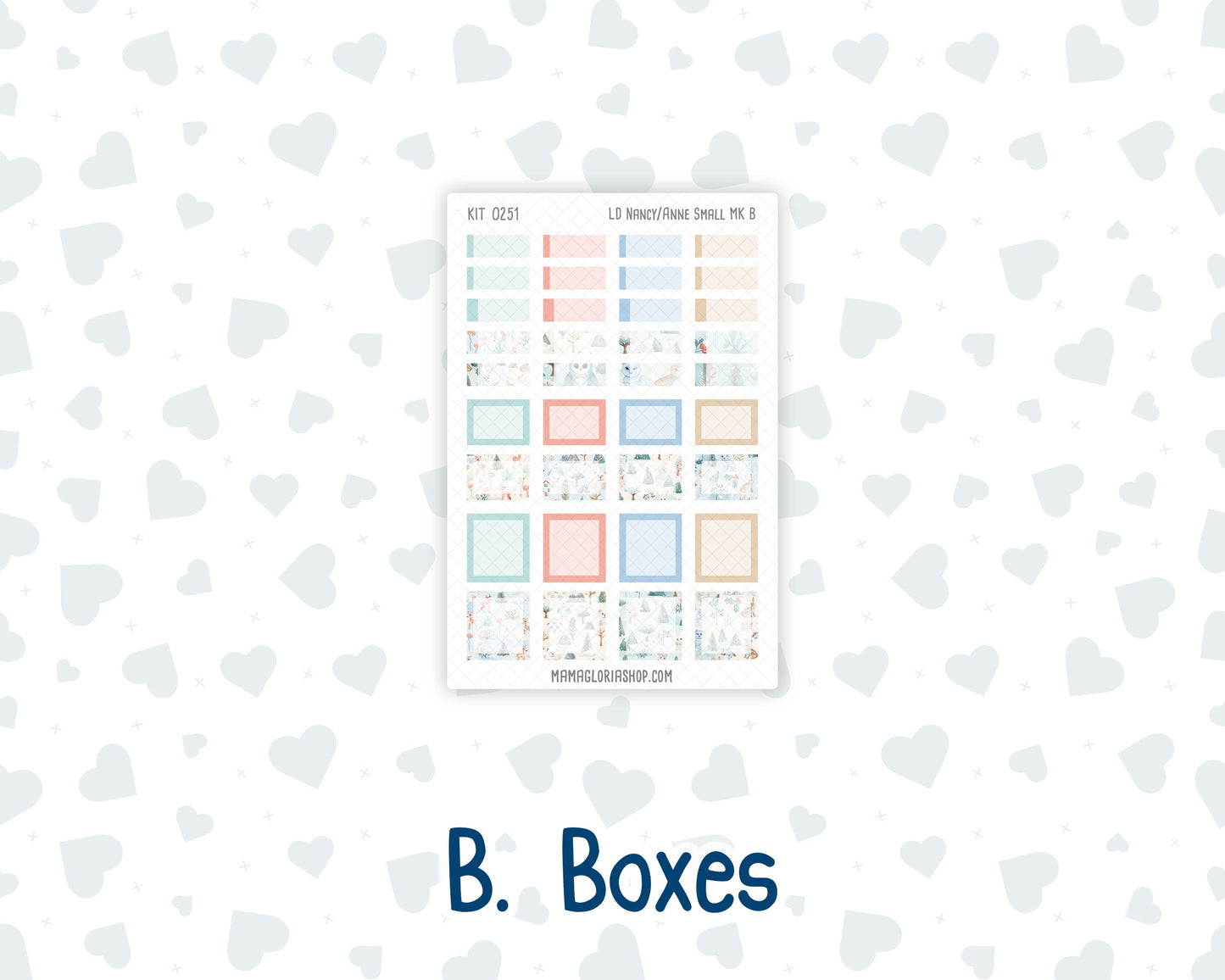 Kit 0251 - Laurel Denise Nancy/Anne Small - Monthly Kit - January - Pine & Paws