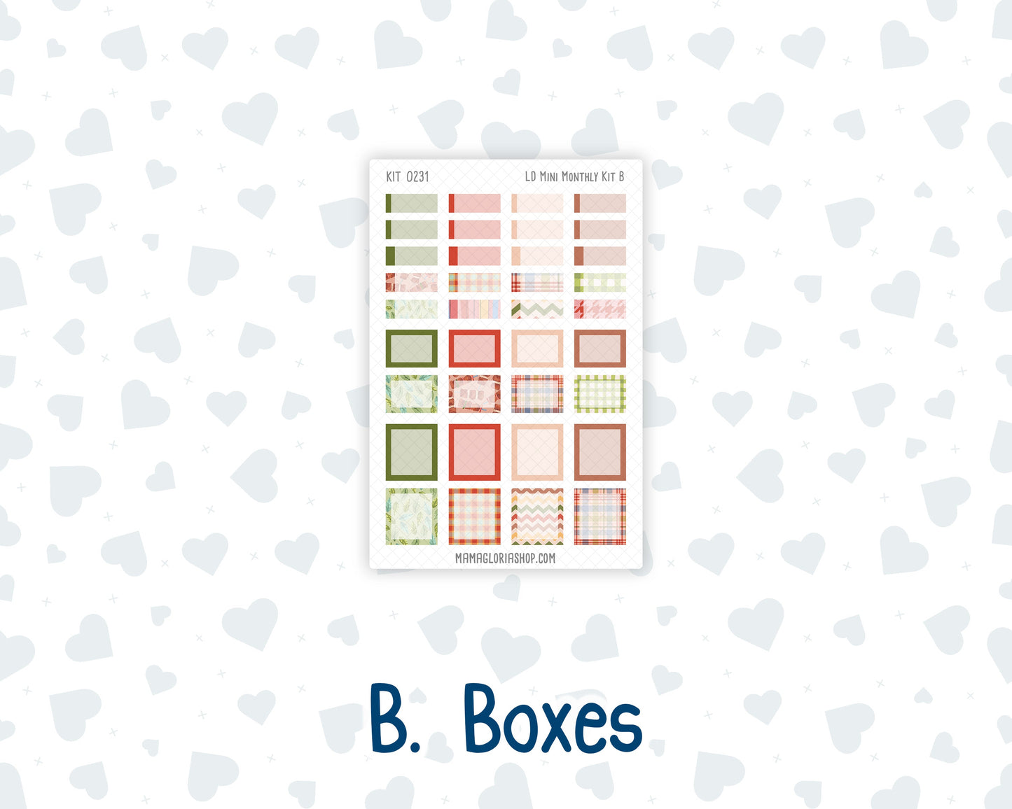 Kit 0231 - Laurel Denise Mini - Monthly Kit - August - Backyard BBQ